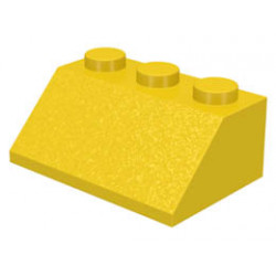 Покривна плочка 2X3/45° : {ярко жълт}