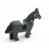 Horse with Black Eyes Circled with White, Brown Bridle Pattern: {черен}