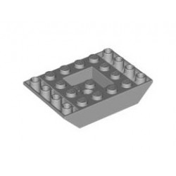 Slope, Inverted 45 6 x 4 Double with Recessed Center: {умерено каменно сив}