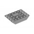 Slope, Inverted 45 6 x 4 Double with Recessed Center: {умерено каменно сив}