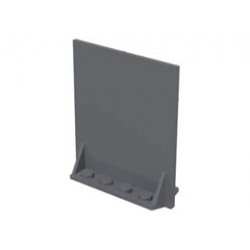 Door 2 x 5 x 5 Swivel, Bracket Base: {тъмно каменно сив}