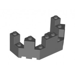 Балкон 1/2 4X8X2 1/3: {тъмно каменно сив}