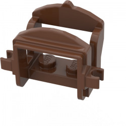 Horse Saddle with Clips: {метално земно оранжев}