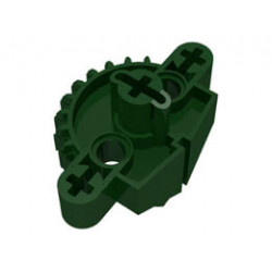 Bionicle Matoran Torso, Gear 9 Tooth with 3 Axle Holes and 2 Pin Holes: {земно зелен}