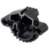Bionicle Matoran Torso, Gear 9 Tooth with 3 Axle Holes and 2 Pin Holes: {черен}
