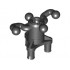 Technic, Steering Arm with 4 Ball Joints with Black Wheel Hub (x872 / x873): {черен}