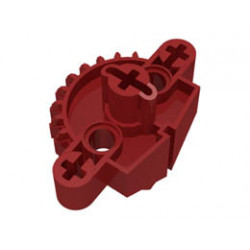 Bionicle Matoran Torso, Gear 9 Tooth with 3 Axle Holes and 2 Pin Holes: {нов тъмно червен}