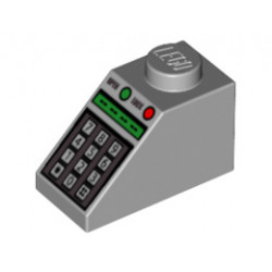 Покривна плочка 1х2 45° № 3: {умерено каменно сив}