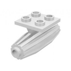 Engine, Strakes, 2 x 2 Thin Top Plate: {бял}