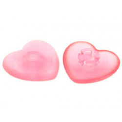 Clikits Icon, Heart 2 x 2 Large with Pin: {прозрачно ярко пурпурен}
