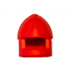 Minifigure, Headgear Helmet Castle with Chin Guard: {ярко червен}