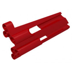 Technic, Panel Fairing # 4 Large Long, Large Holes, Side B: {ярко червен}