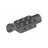 Technic, Brick Modified 2 x 3 with Pin Holes, Rotation Joint Ball Half (Vertical Side), Rotation Joint Socket: {тъмно каменно сив}