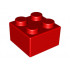 Brick, Soft 2 x 2: {ярко червен}