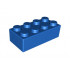 Brick, Soft 2 x 4: {ярко син}