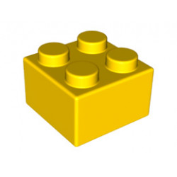 Brick, Soft 2 x 2: {ярко жълт}