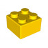 Brick, Soft 2 x 2: {ярко жълт}