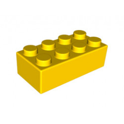 Brick, Soft 2 x 4: {ярко жълт}