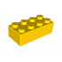 Brick, Soft 2 x 4: {ярко жълт}