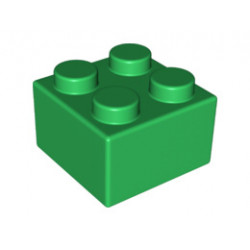 Brick, Soft 2 x 2: {тъмно зелен}