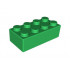 Brick, Soft 2 x 4: {тъмно зелен}