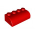 Brick, Soft 2 x 4 with Curved Top: {ярко червен}
