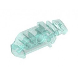 Bionicle Head Connector Block Eye/Brain Stalk (Toa Metru): {прозрачно светло син}