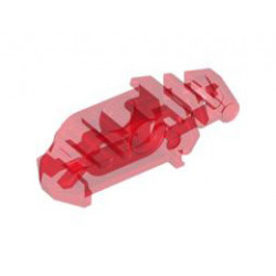 Bionicle Head Connector Block Eye/Brain Stalk (Toa Metru): {прозрачно червен}