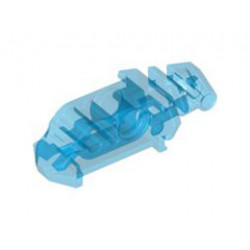 Bionicle Head Connector Block Eye/Brain Stalk (Toa Metru): {прозрачно син}