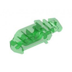 Bionicle Head Connector Block Eye/Brain Stalk (Toa Metru): {прозрачно зелен}