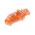 Bionicle Head Connector Block Eye/Brain Stalk (Toa Metru): {прозрачно флуорисциращо червеникаво оранжев}