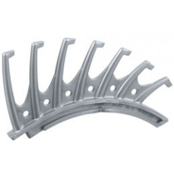 Bionicle Rahkshi Back Blade, 7 pointed (Guurahk) : {сребрист}