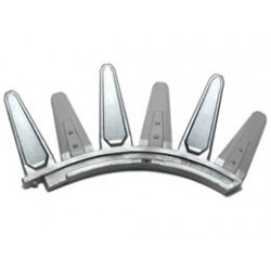 Bionicle Rahkshi Back Blade, 6 Blades Alternately Angled (Panrahk) : {сребрист}