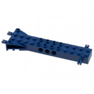 Brick, Modified 2 x 12 with 2 Side Pins and 2 End Pins, Technic Holes, and 4W Flared End: {земно син}