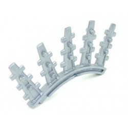 Bionicle Rahkshi Back Blade, 5 Spikes with Side Spokes (Vorahk) : {сребрист}
