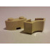 Brick, Round Corner 2 x 2 Macaroni with Stud Notch: {тухлено жълт}