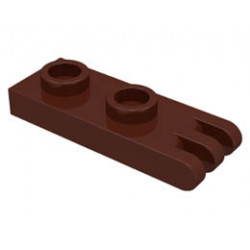 Hinge Plate 1 x 2 with 3 Fingers - Hollow Studs : {земно оранжев}