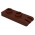 Hinge Plate 1 x 2 with 3 Fingers - Hollow Studs : {земно оранжев}