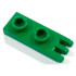 Hinge Plate 1 x 2 with 3 Fingers - Hollow Studs : {тъмно зелен}