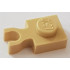 Plate, Modified 1 x 1 with U Clip Thick (Vertical Grip): {тухлено жълт}