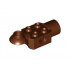 Technic, Brick Modified 2 x 2 with Pin Hole, Rotation Joint Ball Half (Horizontal Top), Rotation Joint Socket: {червеникаво-кафяв}