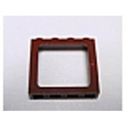 Window 1 x 4 x 3 Train - 2 Hollow Studs and 2 Solid Studs : {земно оранжев}