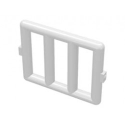 Bar 1 x 4 x 3 Window Grille : {бял}