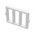 Bar 1 x 4 x 3 Window Grille : {бял}