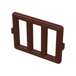 Bar 1 x 4 x 3 Window Grille : {земно оранжев}