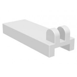 Hinge Tile 1 x 2 1/2 with 2 Fingers on Top : {бял}
