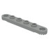 Technic, Plate 1 x 6 with Toothed Ends : {сив}