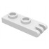 Hinge Plate 1 x 2 with 3 Fingers - Hollow Studs : {бял}