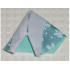 Belville, Clothes Shawl Fur Trimmed with Snowflake Pattern: {светло синьо-зелен}