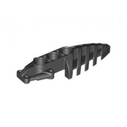 Bionicle Foot Visorak with 3 Pin Holes: {черен}